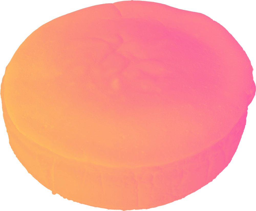 Color gradient in warm orange, pink, and apricot from the “Warm Glow” series – a vibrant pop-art design by Cake Mood Beyond / Farbverlauf in warmem Orange, Rosa und Apricot aus der Serie „Warm Glow“ – ein lebendiges Pop-Art Design from Cake Mood Beyond