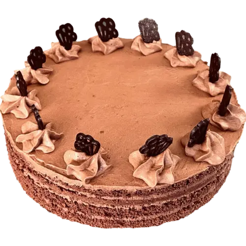 Schokoladentorte mit Schokoladensahne