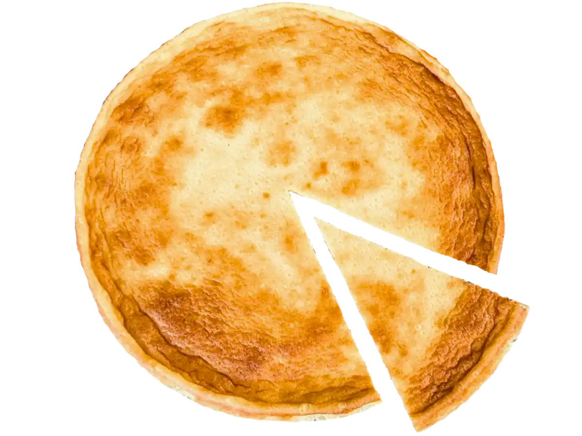 Poppy seed cake with sour cream and an egg layer