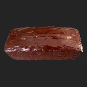 Marble cake with finished chocolate glaze